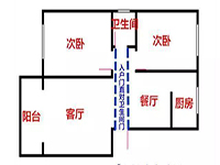 入戶門正對著衛(wèi)生間，客人來了太尷尬了